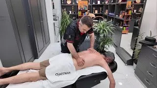 Thumbnail: ASMR MASSAGE THERAPY FOR LOWER BACK PAIN RELIEF 💆‍♂️ TURKISH BARBER FULL BODY MASSAGE