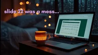 Thumbnail: ASMR Real Voice Bedtime Rambles | Nobody noticed the slide formatting anyway 🖥️ (Lo-Fi Sleep Aid)