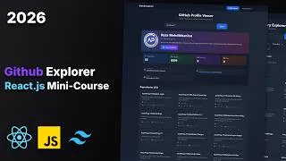 Thumbnail: Advanced GitHub Profile & Repository Explorer — React.js + Tailwind CSS