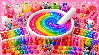 Thumbnail: ASMR DIY Slime Video 🌈 How to Make Rainbow Galaxy Cloud Slime with Makeup Suncream Beads Glitter