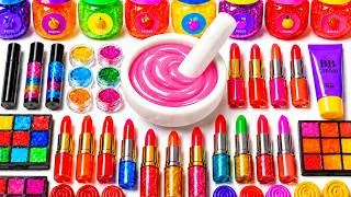 Thumbnail: Satisfying Slime ASMR 🌈 DIY How To Make Crushing Slime Mixing Makeup Glitters Beads Lipsticks
