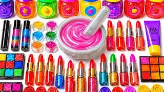 Thumbnail: Satisfying Slime ASMR 🌈 DIY How To Make Glossy Slime Mixing Makeup Glitters Beads Lipsticks