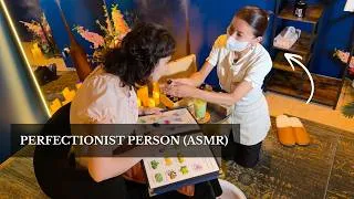 Thumbnail: ASMR SHE IS THE MOST PERFECTIONIST FACIAList (everything has to be perfect...)
