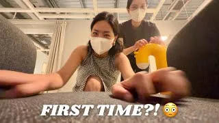 Thumbnail: My BIG SIS tried FAST & AGGRESSIVE ASMR for the FIRST time 😳 at IKEA