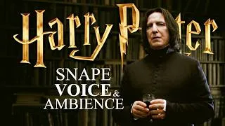 Thumbnail: Severus Snape 🐍 House | Harry Potter Ambience & Dialogue | Rain & Fireplace + Soft Music