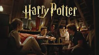 Thumbnail: Harry Potter ASMR + Dialogue | The Burrow - Rainy Night with the Weasleys 🎵 Ambience & Music