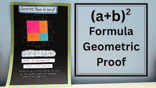 Thumbnail: (a+b)2 Formula Geometric Proof | Maths Project Model | Maths Exhibition Project model for school