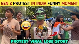 Thumbnail: Gen z Protest In India Funny Moments😂| Protest Viral Video| Gen z Protest Core| Gen z Protest Meme