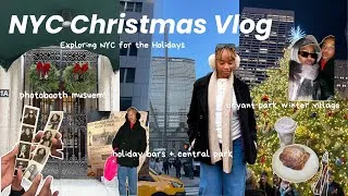 Thumbnail: COZY Weekend in NYC Holiday VLOG 🎄❄️🚕 | bryant park winter village, photobooth musuem