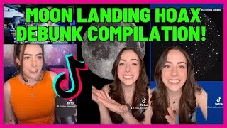 Thumbnail: Moon landing hoax debunking videos TikTok compilation by Astro Alexandra