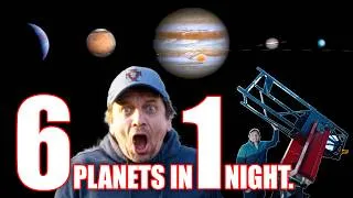 Thumbnail: Jupiter, Mars, Saturn, Venus, Uranus thru my Huge Telescope