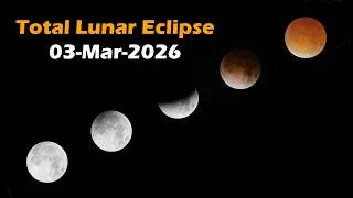 Thumbnail: Total Lunar Eclipse + Full Time-Lapse - 03-Mar-2026
