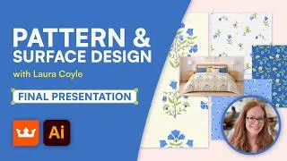 Thumbnail: Final Presentation: How to present pattern designs for portfolio and production in Adobe Illustrator