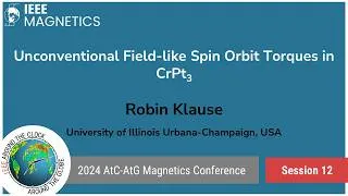 Thumbnail: Robin Klause: Unconventional Field-like Spin Orbit Torques in CrPt3