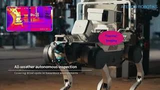 Thumbnail: ATEAGO ROBOTIKS Quadruped Robot Embodied AI Robotics Dog Rescue Robot Dog Patrol Legged Robot AT60