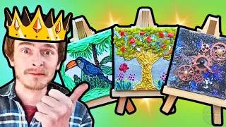 Thumbnail: Mini Canvas Art – Toucan, Stone Tree & Steampunk ✨ Which One Wins?