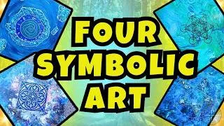 Thumbnail: 🔵 4 Symbolic Paintings Showcase  ✨ Blue Fantasy Paintings