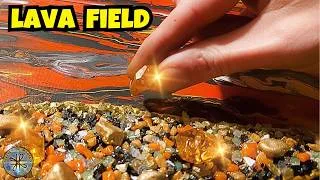 Thumbnail: Lava Field Fantasy Artwork ✨🌋 Fast Acrylic Pouring Process