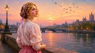 Thumbnail: Visual Poem | A Day in a City Colored with Flowers | Streets and People of the 19th Century