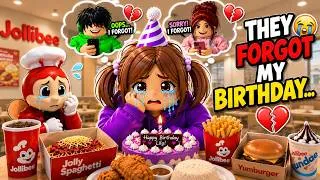 Thumbnail: Something Heartbreaking Happened on My Birthday at Jollibee...💔 | Roblox Story