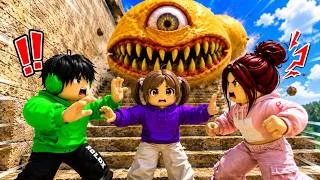 Thumbnail: Grabe! Nag Away si Esoni at Maymay dahil sa EVIL SCARY LEMON TOWER! 😭🍋 | Ate Lily | Roblox