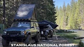 Thumbnail: Offroad Camping Adventure In The Stanislaus National Forest With My Jeep XJ & Overland Trailer 