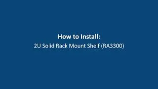 Thumbnail: Rack Accessory Installation Video for RA3300