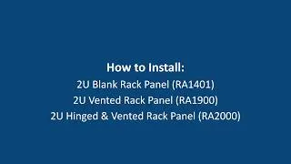Thumbnail: Rack Accessory Installation Video for RA1401, RA1900, & RA2000