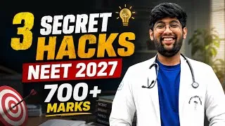 Thumbnail: 700+ marks in NEET 2027🔥| 3 Secret Hacks of Toppers