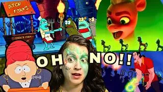 Thumbnail: ANGRY MOBS in media (funny? scary? both?)