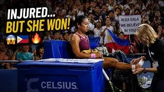 Thumbnail: INJURED BUT UNSTOPPABLE! Alex Eala Stuns McNally in Toronto #AlexEala #wtatennis