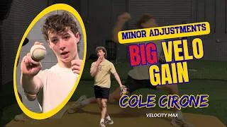Thumbnail: Pitcher Makes Minor Adjustments for BIG Velocity Gains | 2027 RHP Cole Cirone