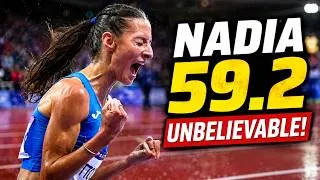 Thumbnail: 59.2 FINISH! NADIA BATTOCLETTI JUST WENT ABSOLUTELY INSANE! 🤯⚡