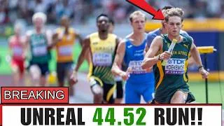 Thumbnail: THIS TEENAGER JUST SHOCKED OLYMPIC CHAMPION LETSILE TEBOGO! 44.52!