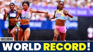 Thumbnail: The 200 Meter World Record || Julien Alfred VS. Gabby Thomas - Diamond League Brussels Preview!