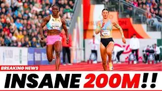 Thumbnail: Amy Hunt COLLIDES With Julien Alfred! || Women’s 200m - Diamond League Brussels!