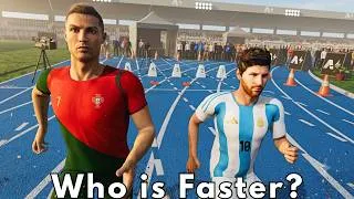 Thumbnail: Football’s Greatest Rivals Face Off in a 100M Sprint | Messi vs Ronaldo [3D]