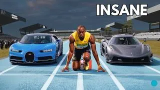 Thumbnail: What Happens when the Fastest man races the fastest Cars?