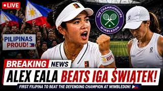 Thumbnail: ALEX EALA SHOCKS IGA SWIATEK AT WIMBLEDON 🇵🇭 | DEFENDING CHAMPION ELIMINATED!