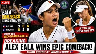 Thumbnail: ALEX EALA STUNS WIMBLEDON AGAIN 🇵🇭 | COMEBACK WIN SETS UP IGA SWIATEK CLASH