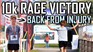 Thumbnail: WINNING A 10k RACE AT TEMPO PACE