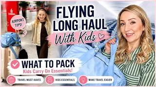 Thumbnail: Everything I pack in my kids' carry-on bags for a long-haul flight ✈️