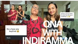 Thumbnail: INDIRAMMA ANSWERING YOUR QUESTIONS 🤓😁