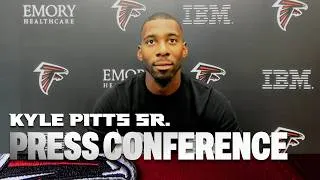 Thumbnail: Kyle Pitts Sr. speaks to the media on Atlanta Falcons contract extension | Press Conference