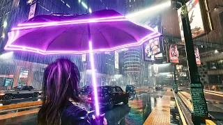 Thumbnail: Cyberpunk 2077 Japantown Walk | 2 Hours Heavy Rain Ambience, No Commentary