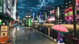 Thumbnail: City Walk at Night in the Rain | 2 Hours of 4K Ambience, No Commentary