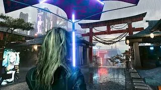 Thumbnail: Cyberpunk 2077 4K Ambience Tour | Rain in North Oak, No Commentary (1 Hour)