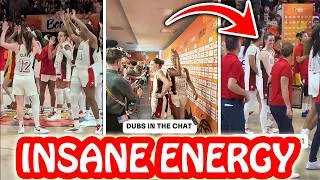 Thumbnail: Caitlin Clark & Team Go Wild After Blowout World Cup Dub😱Angel Hilariously Crashes Paige Media Talk😂