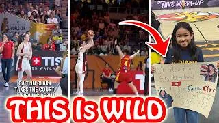 Thumbnail: Caitlin Clark Entrance Fans Gone Wild After Caitlin Hits INSANE Logo Three From Downtown Berlin😱