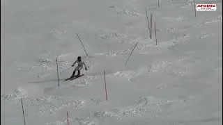 Thumbnail: Aimery de Poilloue de Saint Mars 🇫🇷 - Valmeinier SAMES Tour, FIS Elite slalom race, 2nd run @atomic